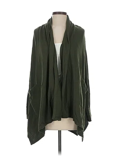 Pre-owned Cuddl Duds Cardigan Sweater In Green