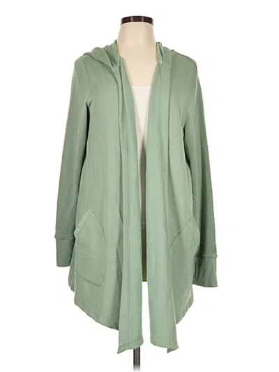 Pre-owned Cuddl Duds Cardigan Sweater In Green