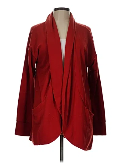 Pre-owned Cuddl Duds Cardigan Sweater In Red