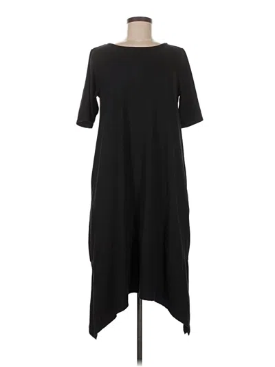 Pre-owned Cuddl Duds Casual Dress In Black