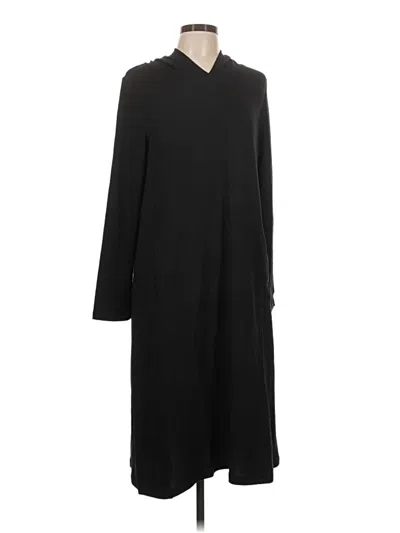 Pre-owned Cuddl Duds Casual Dress In Black