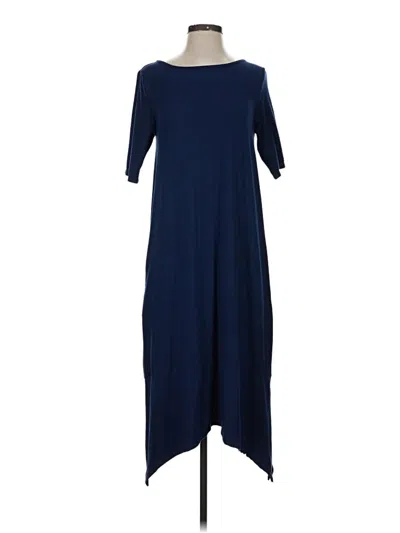 Pre-owned Cuddl Duds Casual Dress In Blue