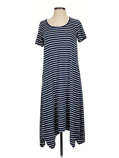 Pre-owned Cuddl Duds Casual Dress In Blue