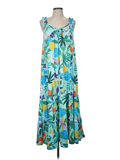 Pre-owned Cuddl Duds Casual Dress In Blue