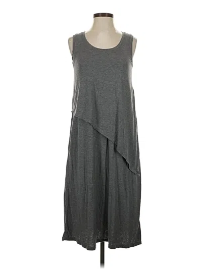 Pre-owned Cuddl Duds Casual Dress In Gray