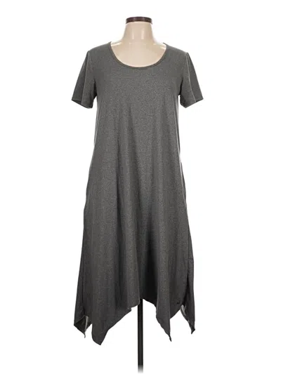 Pre-owned Cuddl Duds Casual Dress In Gray
