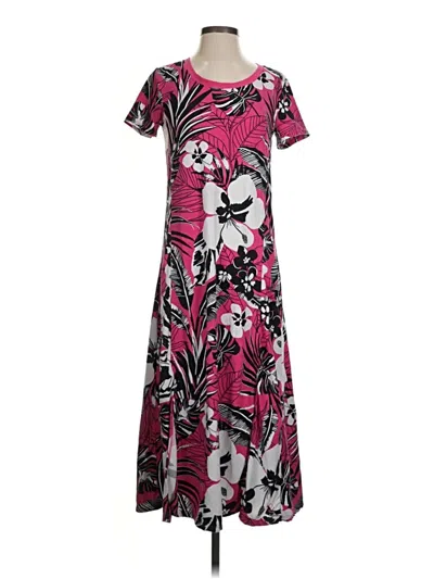 Pre-owned Cuddl Duds Casual Dress In Pink
