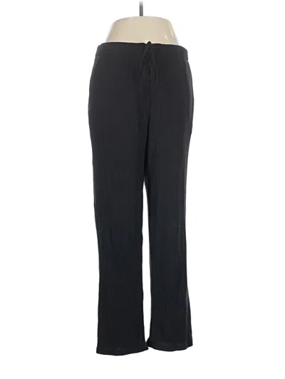 Pre-owned Cuddl Duds Casual Pants In Black