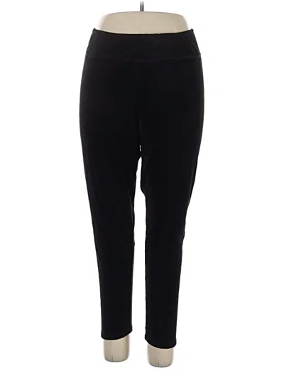 Pre-owned Cuddl Duds Casual Pants In Black