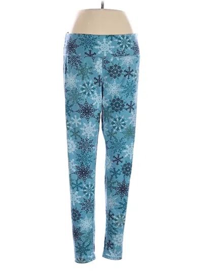 Pre-owned Cuddl Duds Casual Pants In Blue