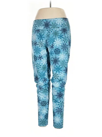 Pre-owned Cuddl Duds Casual Pants In Blue