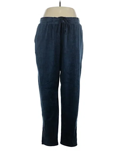 Pre-owned Cuddl Duds Casual Pants In Blue
