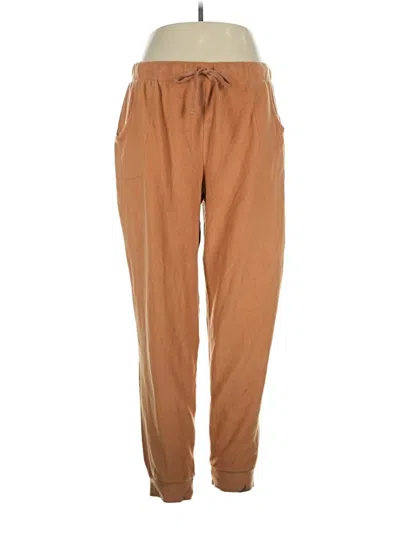 Pre-owned Cuddl Duds Casual Pants In Brown