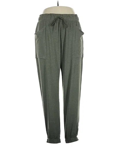 Pre-owned Cuddl Duds Casual Pants In Green