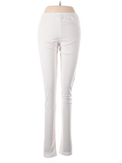 Pre-owned Cuddl Duds Casual Pants In Ivory