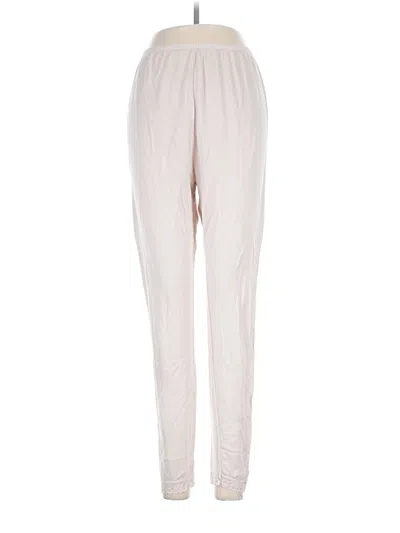Pre-owned Cuddl Duds Casual Pants In Ivory