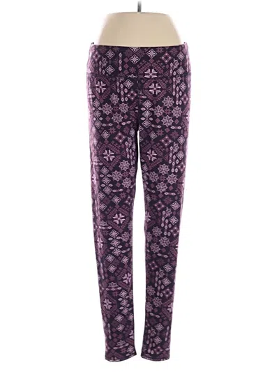 Pre-owned Cuddl Duds Casual Pants In Purple