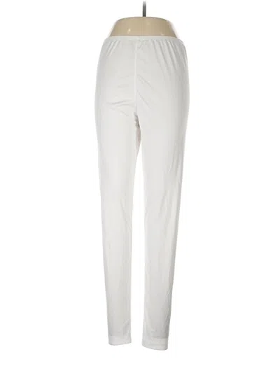 Pre-owned Cuddl Duds Casual Pants In White