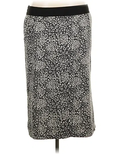 Pre-owned Cuddl Duds Casual Skirt In Gray
