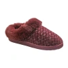 Cuddl Duds Chenille Womens Clog Slippers In Burgundy