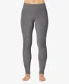 Cuddl Duds Petite Fleecewear Stretch Leggings In Gray