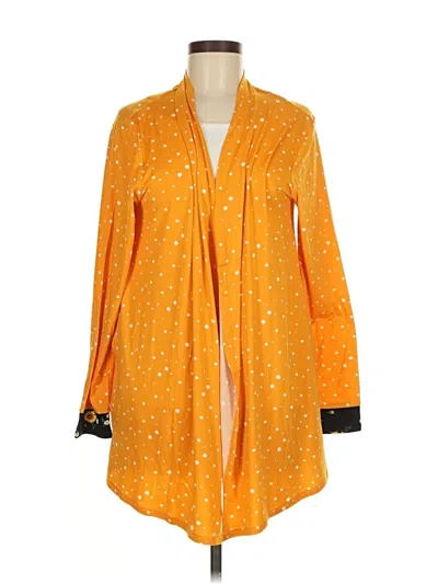 Pre-owned Cuddl Duds Kimono In Orange