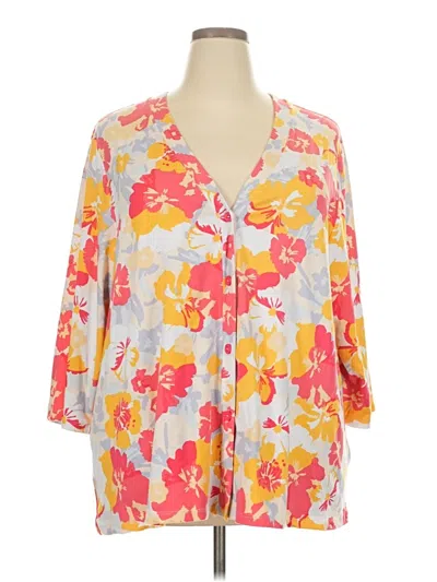 Pre-owned Cuddl Duds Kimono In Orange
