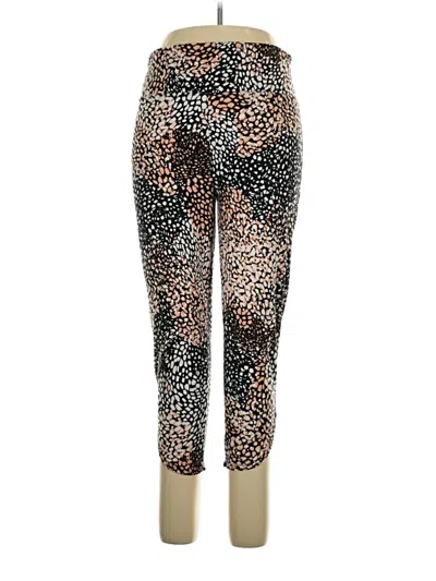Pre-owned Cuddl Duds Leggings In Gold