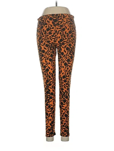 Pre-owned Cuddl Duds Leggings In Orange