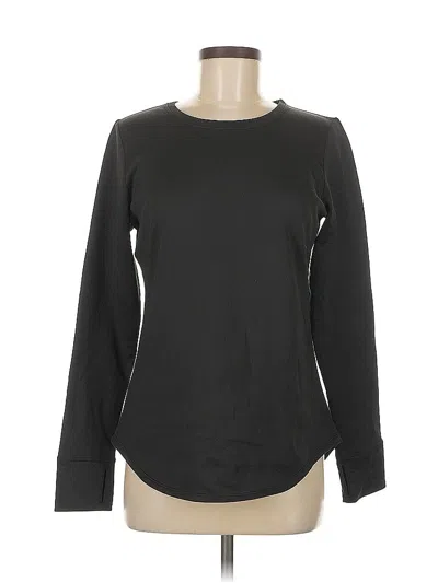 Pre-owned Cuddl Duds Long Sleeve T-shirt In Black