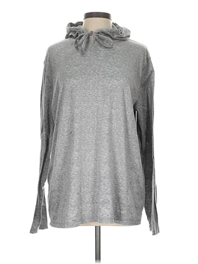 Pre-owned Cuddl Duds Long Sleeve Top Gray Cowl Neck Tops