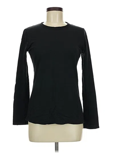 Pre-owned Cuddl Duds Long Sleeve T-shirt In Black