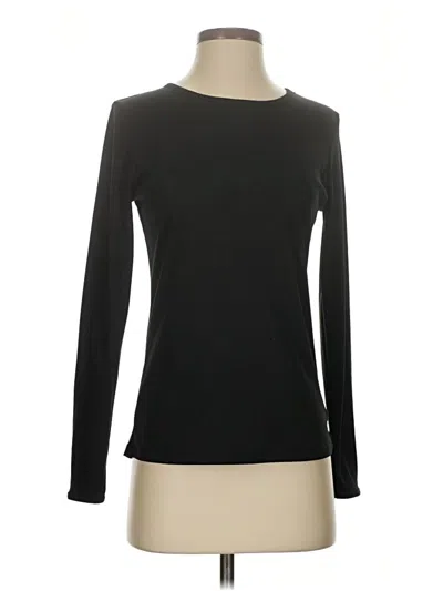 Pre-owned Cuddl Duds Long Sleeve T-shirt In Black