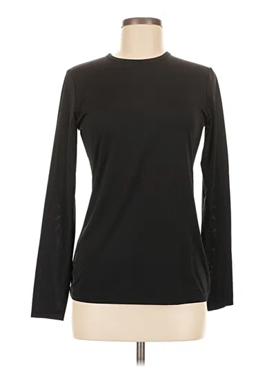 Pre-owned Cuddl Duds Long Sleeve T-shirt In Black