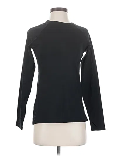 Pre-owned Cuddl Duds Long Sleeve T-shirt In Black