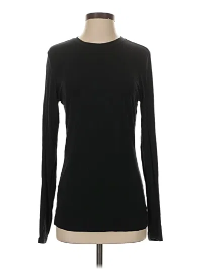 Pre-owned Cuddl Duds Long Sleeve T-shirt In Black
