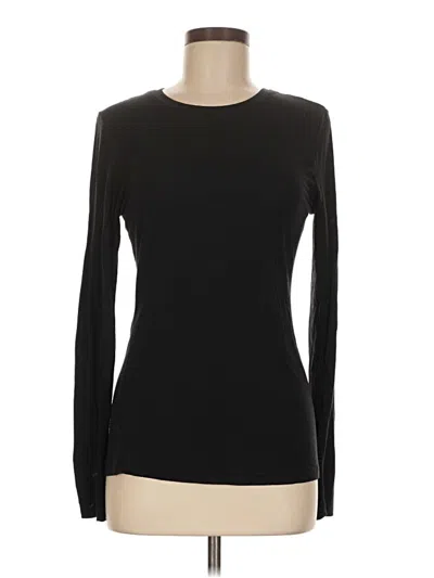 Pre-owned Cuddl Duds Long Sleeve T-shirt In Black