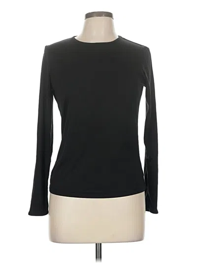 Pre-owned Cuddl Duds Long Sleeve T-shirt In Black