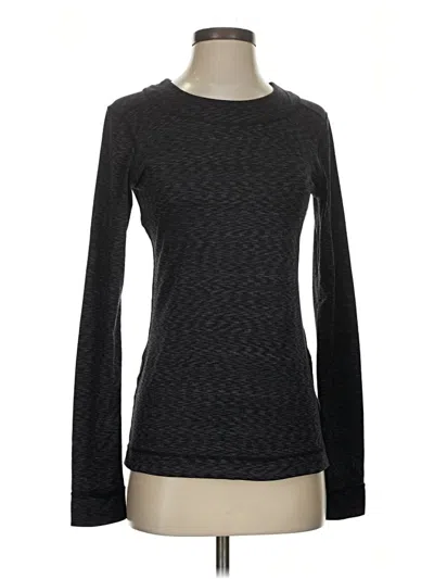 Pre-owned Cuddl Duds Long Sleeve T-shirt In Black