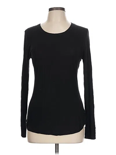 Pre-owned Cuddl Duds Long Sleeve T-shirt In Black