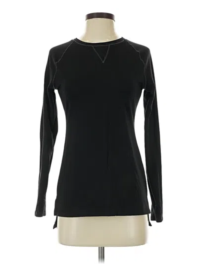 Pre-owned Cuddl Duds Long Sleeve T-shirt In Black