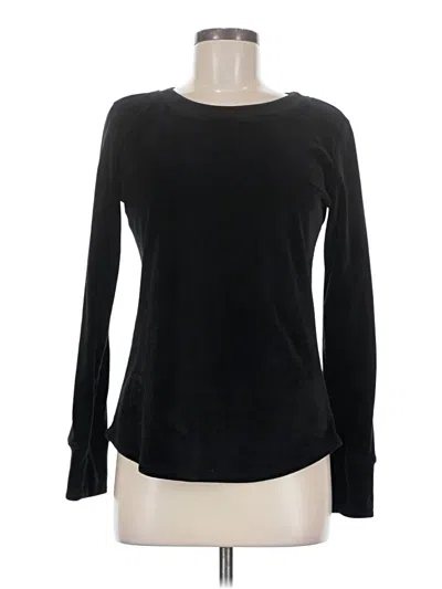 Pre-owned Cuddl Duds Long Sleeve T-shirt In Black