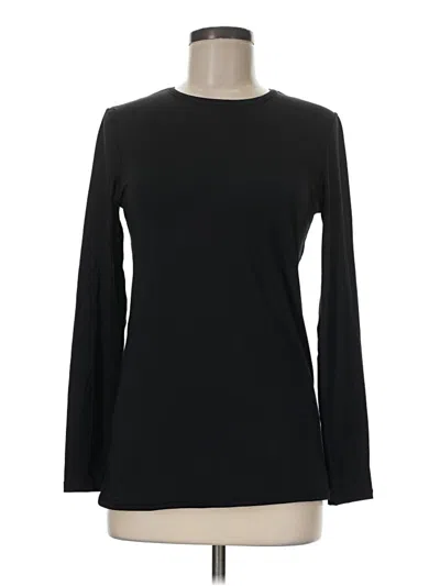 Pre-owned Cuddl Duds Long Sleeve T-shirt In Black