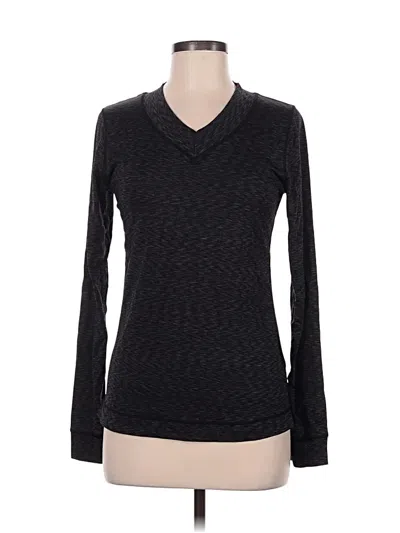 Pre-owned Cuddl Duds Long Sleeve T-shirt In Black