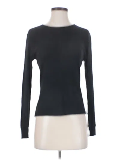 Pre-owned Cuddl Duds Long Sleeve T-shirt In Black