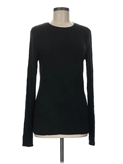 Pre-owned Cuddl Duds Long Sleeve T-shirt In Black