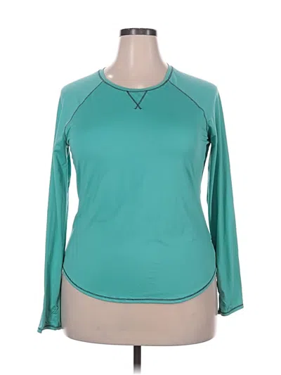 Pre-owned Cuddl Duds Long Sleeve T-shirt In Blue