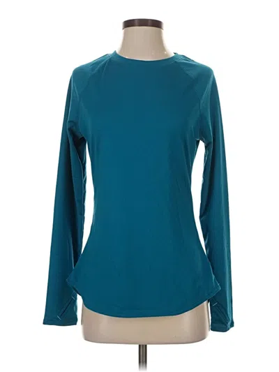 Pre-owned Cuddl Duds Long Sleeve T-shirt In Blue