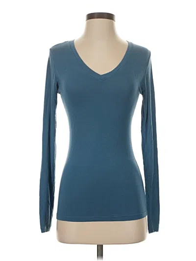 Pre-owned Cuddl Duds Long Sleeve T-shirt In Blue