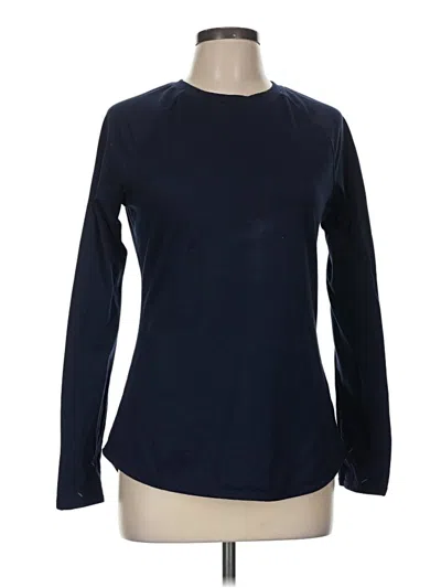 Pre-owned Cuddl Duds Long Sleeve T-shirt In Blue